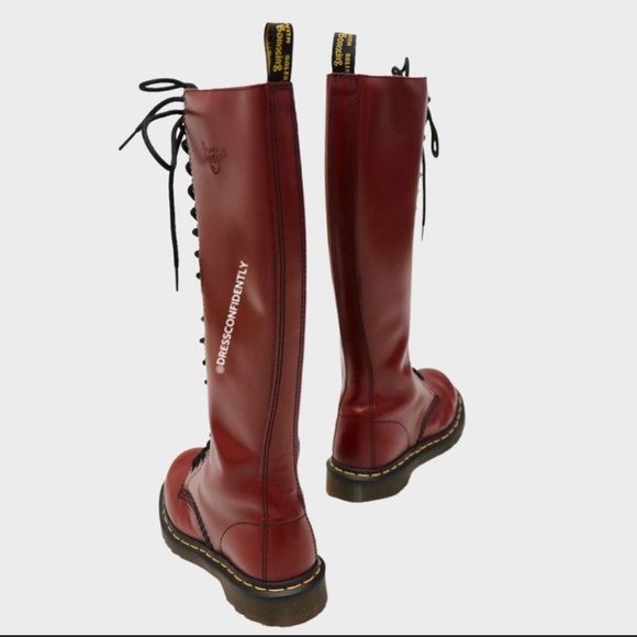 ISO Dr. Martens 1B60, 20-eye leather boots, cherry - Picture 3 of 3